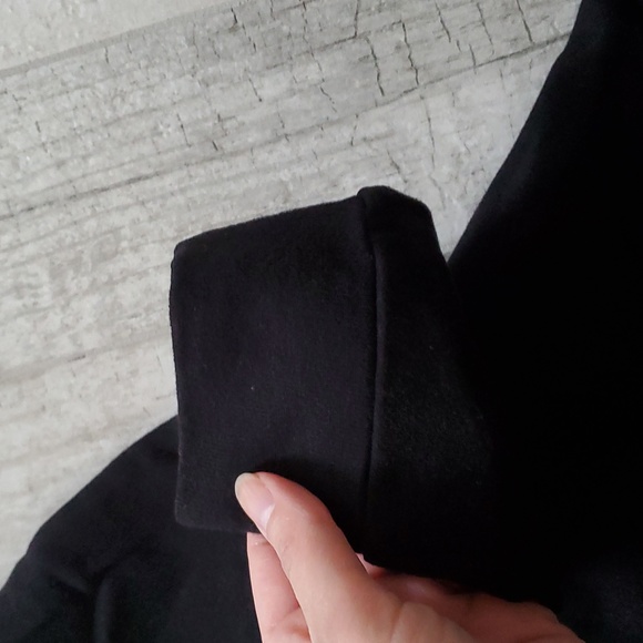 Lou and Grey Women's Small Black Cotton Tunic Length Sweatshirt - Picture 3 of 5